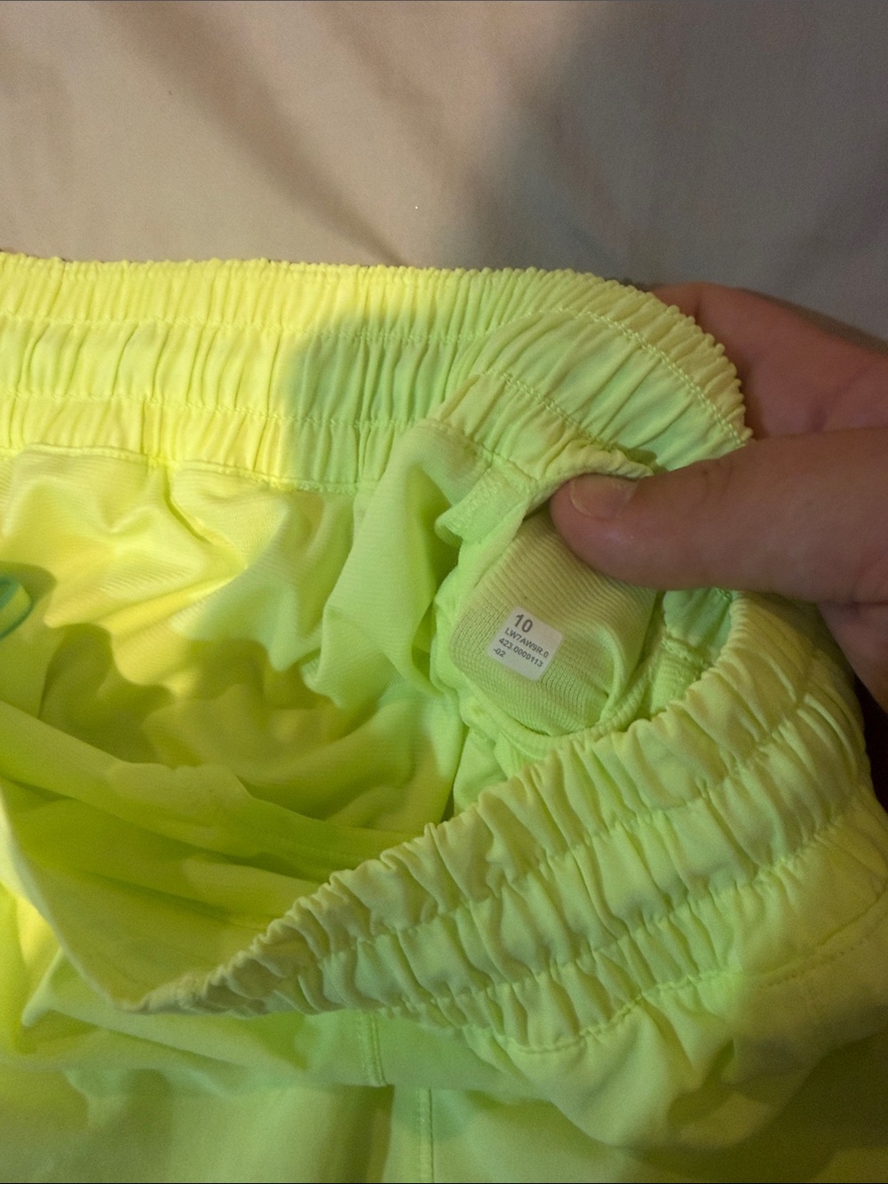 lululemon athletica Neon Yellow Women's Athletic Skort - Picture 3 of 3